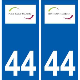 44 Pont-Saint-Martin logo ville autocollant plaque stickers