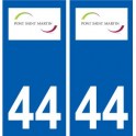 44 Pont-Saint-Martin logo ville autocollant plaque stickers