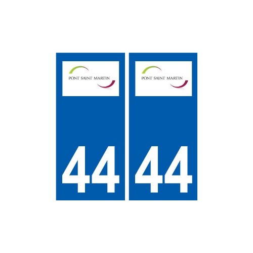 44 Pont-Saint-Martin logo ville autocollant plaque stickers