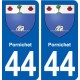 44 Pornichet blason ville autocollant plaque stickers