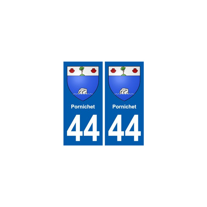 44 Pornichet blason ville autocollant plaque stickers