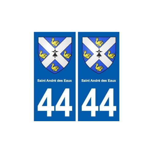 44 Saint-André-des-Eaux blason ville autocollant plaque stickers
