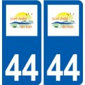 44 Saint-André-des-Eaux logo ville autocollant plaque stickers