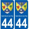 44 Saint-Brevin-les-Pins blason ville autocollant plaque stickers