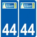 44 Saint-Brevin-les-Pins logo ville autocollant plaque stickers