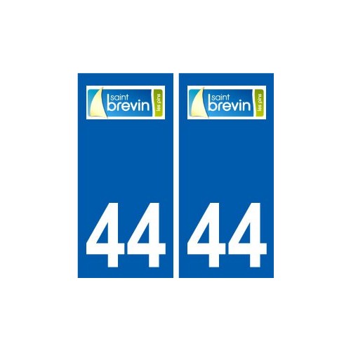 44 Saint-Brevin-les-Pins logo ville autocollant plaque stickers