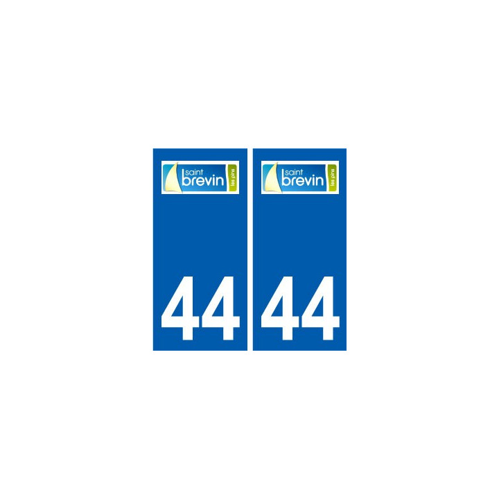 44 Saint-Brevin-les-Pins logo ville autocollant plaque stickers