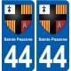 44 Sainte-Pazanne blason ville autocollant plaque stickers