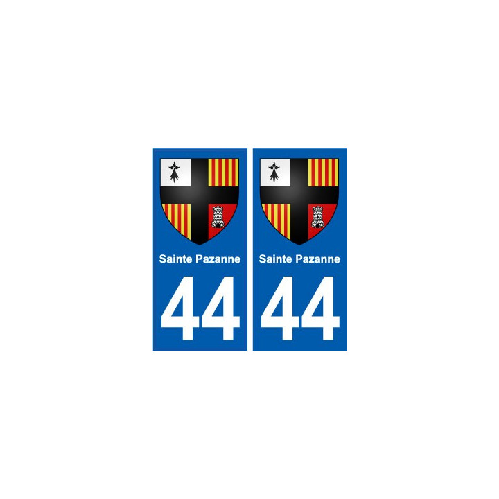 44 Sainte-Pazanne blason ville autocollant plaque stickers