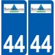 44 Sainte-Pazanne logo ville autocollant plaque stickers