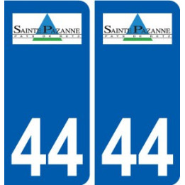 44 Sainte-Pazanne logo ville autocollant plaque stickers