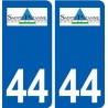 44 Sainte-Pazanne logo ville autocollant plaque stickers