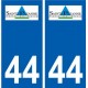 44 Sainte-Pazanne logo ville autocollant plaque stickers