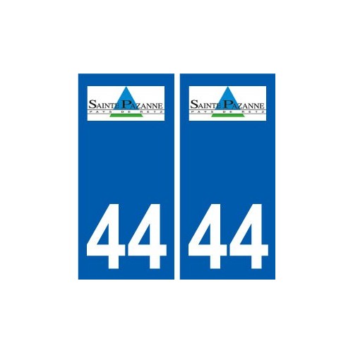 44 Sainte-Pazanne logo ville autocollant plaque stickers