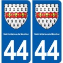 44 Saint-étienne-de-Montluc blason ville autocollant plaque stickers