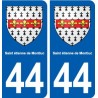 44 Saint-étienne-de-Montluc blason ville autocollant plaque stickers