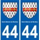 44 Saint-étienne-de-Montluc blason ville autocollant plaque stickers