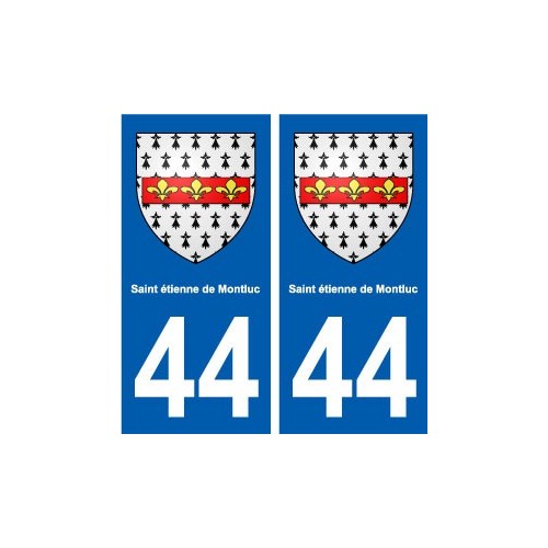 44 Saint-étienne-de-Montluc blason ville autocollant plaque stickers