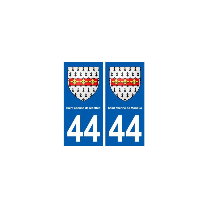 44 Saint-étienne-de-Montluc blason ville autocollant plaque stickers