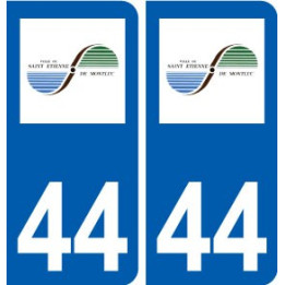 44 Saint-étienne-de-Montluc logo ville autocollant plaque stickers