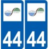 44 Saint-étienne-de-Montluc logo ville autocollant plaque stickers
