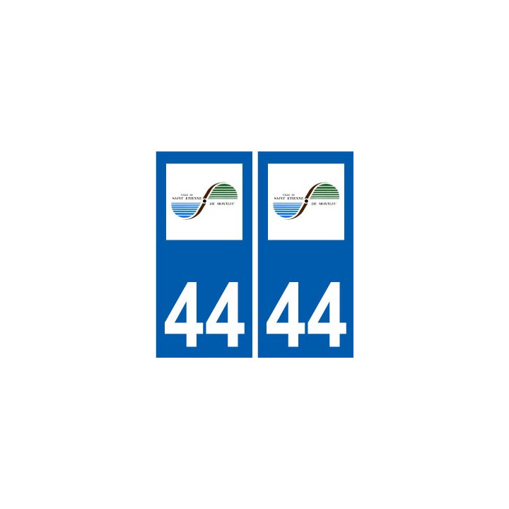44 Saint-étienne-de-Montluc logo ville autocollant plaque stickers