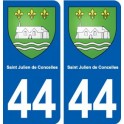 44 Saint-Julien-de-Concelles blason ville autocollant plaque stickers