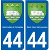 44 Saint-Julien-de-Concelles blason ville autocollant plaque stickers