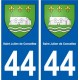 44 Saint-Julien-de-Concelles blason ville autocollant plaque stickers