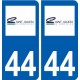 44 Saint-Julien-de-Concelles logo ville autocollant plaque stickers