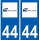 44 Saint-Julien-de-Concelles logo ville autocollant plaque stickers