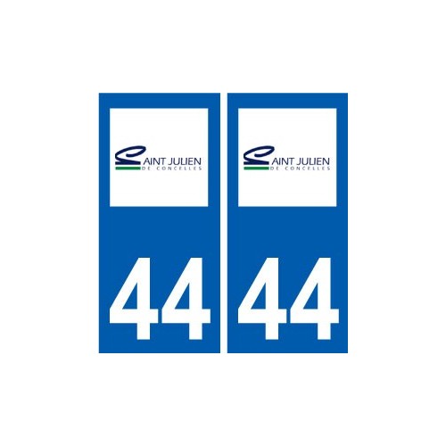 44 Saint-Julien-de-Concelles logo ville autocollant plaque stickers