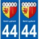 44 Saint-Lyphard blason ville autocollant plaque stickers