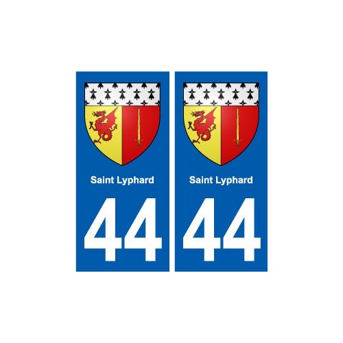 44 Saint-Lyphard blason ville autocollant plaque stickers
