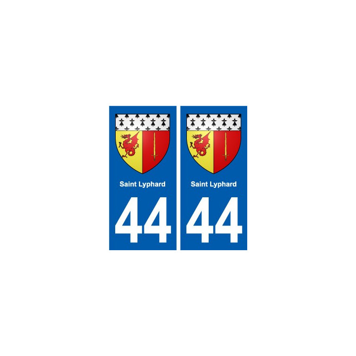 44 Saint-Lyphard blason ville autocollant plaque stickers