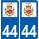44 Saint-Lyphard logo ville autocollant plaque stickers