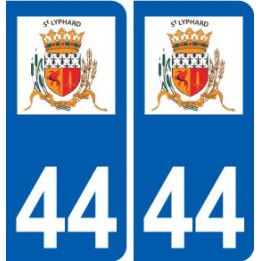 44 Saint-Lyphard logo ville autocollant plaque stickers