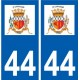 44 Saint-Lyphard logo ville autocollant plaque stickers