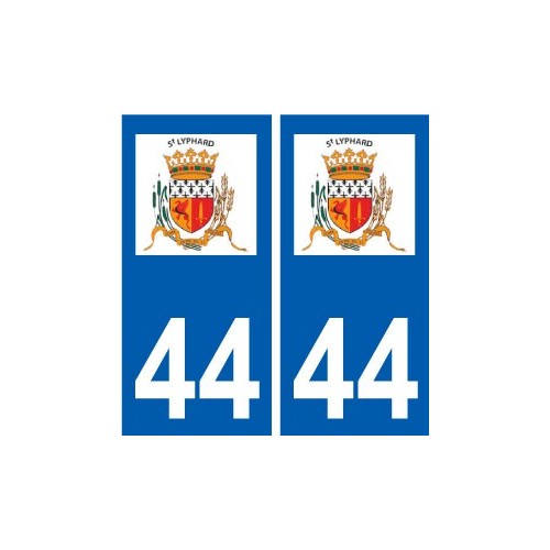 44 Saint-Lyphard logo ville autocollant plaque stickers