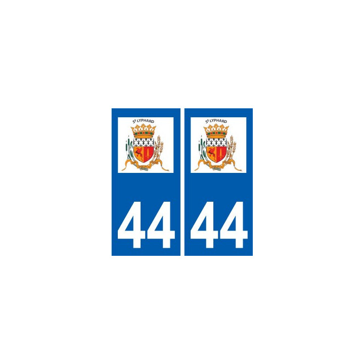 44 Saint-Lyphard logo ville autocollant plaque stickers