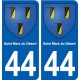 44 Saint-Mars-du-Désert blason ville autocollant plaque stickers