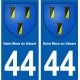 44 Saint-Mars-du-Désert blason ville autocollant plaque stickers