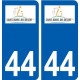 44 Saint-Mars-du-Désert logo ville autocollant plaque stickers