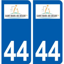 44 Saint-Mars-du-Désert logo ville autocollant plaque stickers