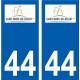 44 Saint-Mars-du-Désert logo ville autocollant plaque stickers