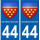 44 Saint-Michel-Chef-Chef blason ville autocollant plaque stickers