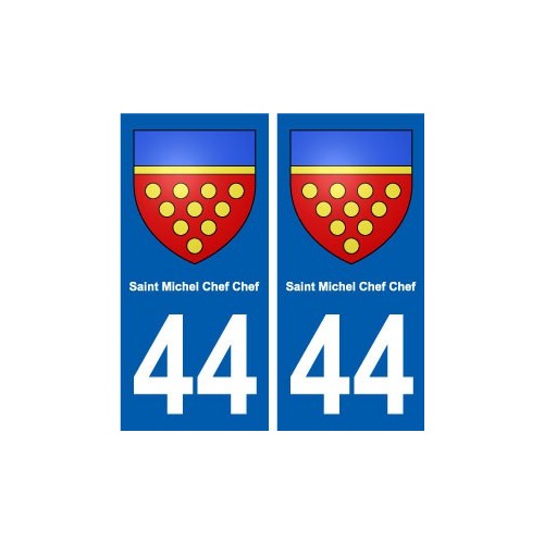 44 Saint-Michel-Chef-Chef blason ville autocollant plaque stickers