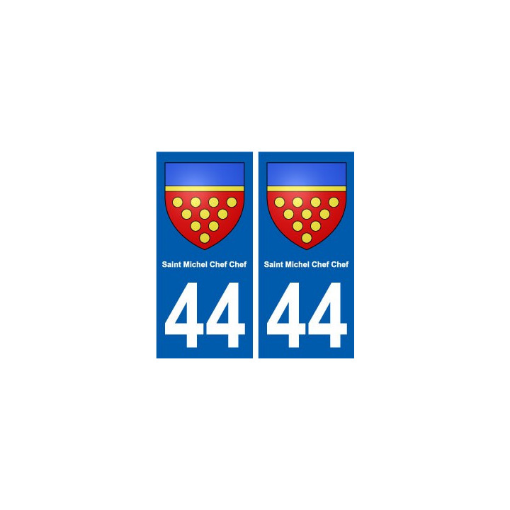 44 Saint-Michel-Chef-Chef blason ville autocollant plaque stickers