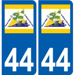 44 Saint-Michel-Chef-Chef logo ville autocollant plaque stickers