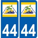 44 Saint-Michel-Chef-Chef logo ville autocollant plaque stickers